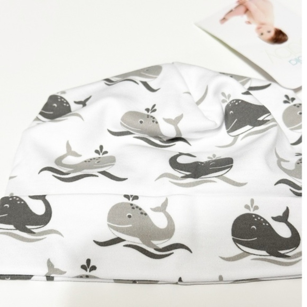 Magnolia Baby Cotton Whale Hat NWT
